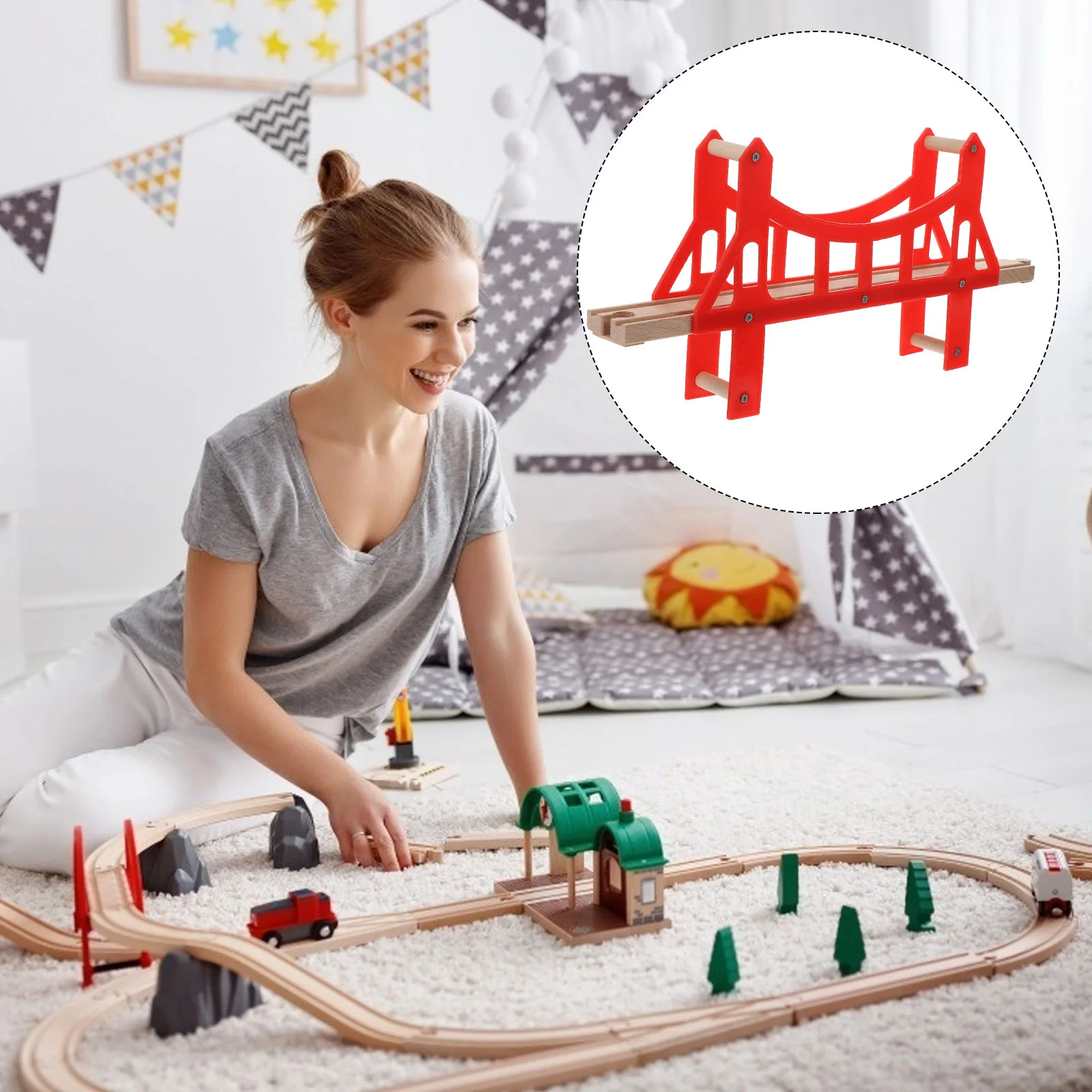 Train Bridge Wooden Track Set Tracks Accessories Expansion Kidsactivities Table Brick Railway Toy Deluxe Ascending Assemble Rail
Train Bridge Wooden Track Set Tracks Accessories Expansion Kidsactivities Table Brick Railway Toy Deluxe Ascending Assemble Rail