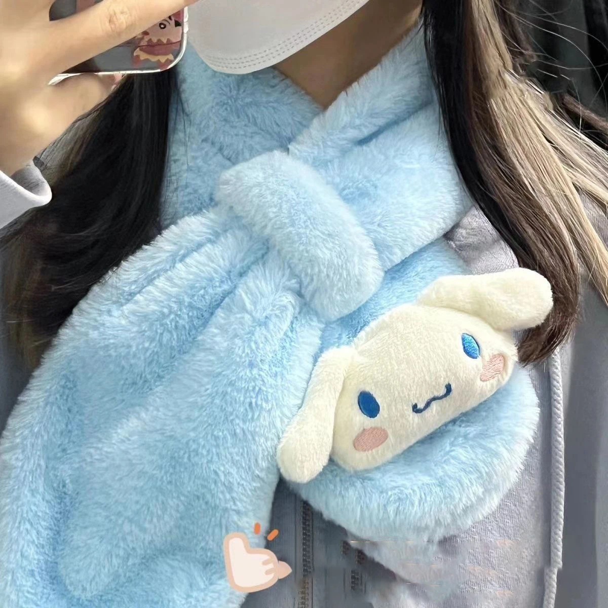 Kawaii Sanrio Anime Plush Scarf Cinnamoroll Girl Heart Versatile Thickening Cold Prevention Cartoon Plush Scarf Creative Gifts
Kawaii Sanrio Anime Plush Scarf Cinnamoroll Girl Heart Versatile Thickening Cold Prevention Cartoon Plush Scarf Creative Gifts