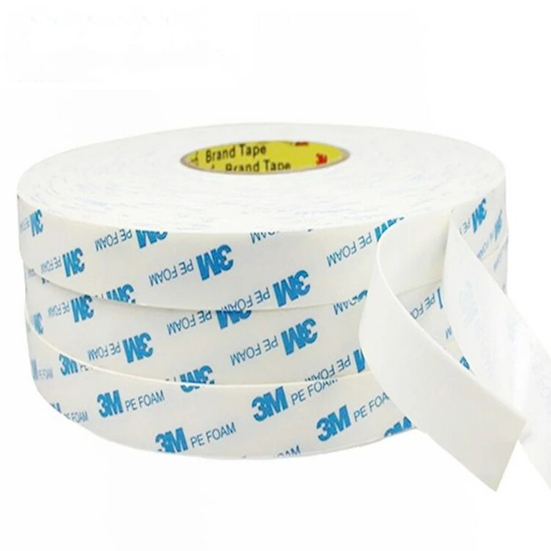 3M 1600T PE Foma Tape White Strong Mounting Double Sided Tape Sticker Pad Adhesive Tape 10/15/20/25/30mm*30m 1 Roll
3M 1600T PE Foma Tape White Strong Mounting Double Sided Tape Sticker Pad Adhesive Tape 10/15/20/25/30mm*30m 1 Roll