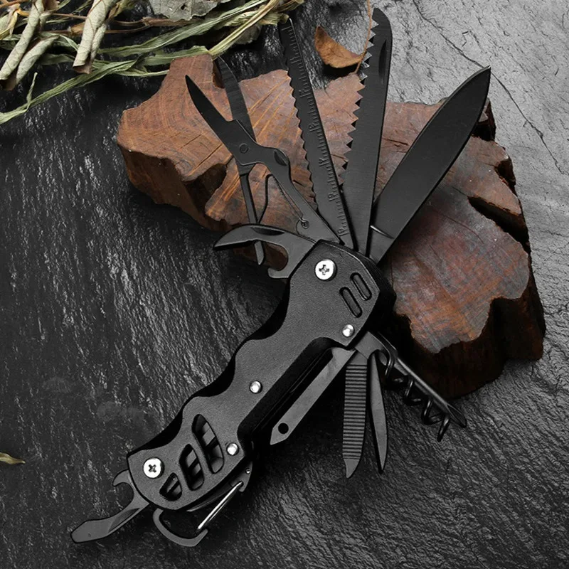 

Multifunctional Folding Knife Portable EDC Stainless Steel Pocket Knife Outdoor Camping Emergency CombinationTool