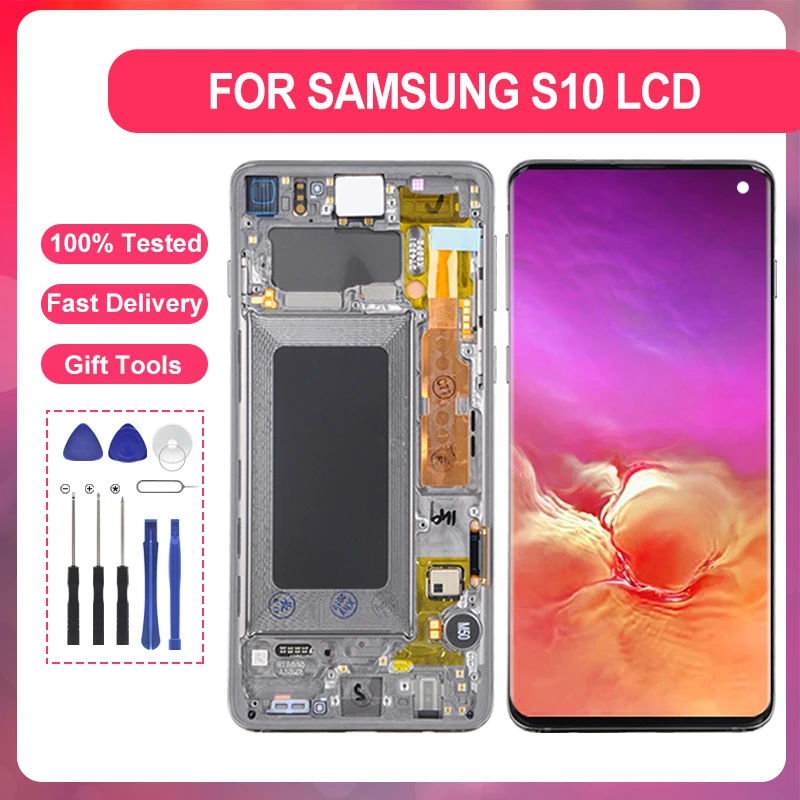 ЖК-дисплей 6,1 дюйма G973 для Samsung Galaxy S10, сенсорный экран с дигитайзером G973F, G973U, G973N, G9730, в сборе с рамкой, 1 шт.
ЖК-дисплей 6,1 дюйма G973 для Samsung Galaxy S10, сенсорный экран с дигитайзером G973F, G973U, G973N, G9730, в сборе с рамкой, 1 шт.