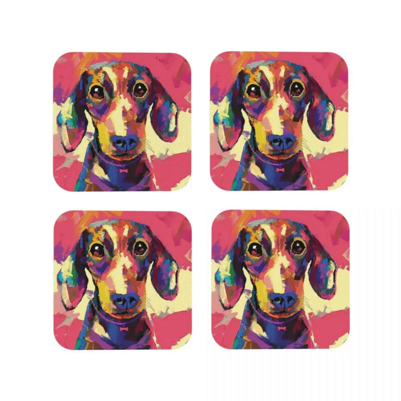 Dachshund Coasters Coffee Mats Leather Placemats Cup Tableware Decoration & Accessories Pads for Home Kitchen Dining Bar
Dachshund Coasters Coffee Mats Leather Placemats Cup Tableware Decoration & Accessories Pads for Home Kitchen Dining Bar