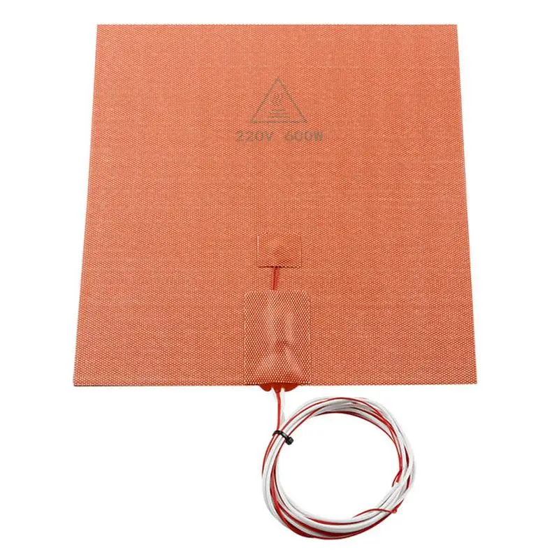 3D Printer Accessories Heating Pad Silicone Rubber Heater Hotbed Mat 3M Strong Adhesive Rapid Heating High Temperature Uniform
3D Printer Accessories Heating Pad Silicone Rubber Heater Hotbed Mat 3M Strong Adhesive Rapid Heating High Temperature Uniform