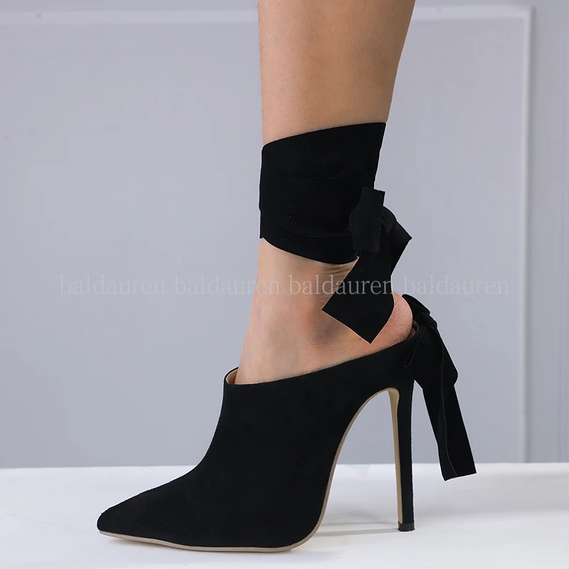 New Women Slippers Pointed Toe Thin Heel Super High Heel Ankle Strap Pumps Black Fashion Concise Ladies Shoes
New Women Slippers Pointed Toe Thin Heel Super High Heel Ankle Strap Pumps Black Fashion Concise Ladies Shoes