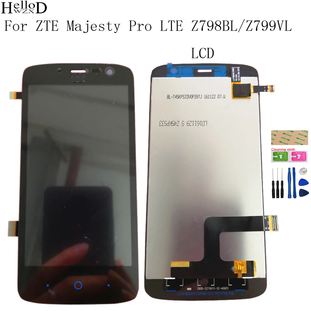 LCD Display Touch Screen Replacement For ZTE Majesty Pro LTE Z798BL/Z799VL Display LCD Touch Screen Replacement Parts+Tools
LCD Display Touch Screen Replacement For ZTE Majesty Pro LTE Z798BL/Z799VL Display LCD Touch Screen Replacement Parts+Tools