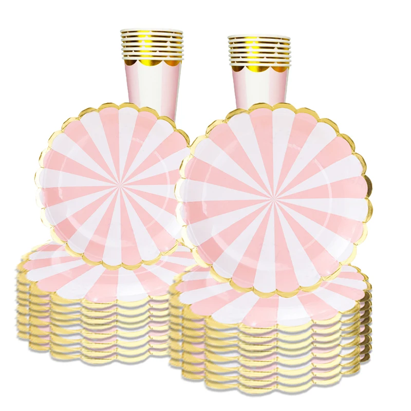 10pcs Gilded Pink Green Stripe Disposable Tableware Set Happy Baby Shower Kids One 1st Birthday Party Decor Napkin Plate Cup
10pcs Gilded Pink Green Stripe Disposable Tableware Set Happy Baby Shower Kids One 1st Birthday Party Decor Napkin Plate Cup