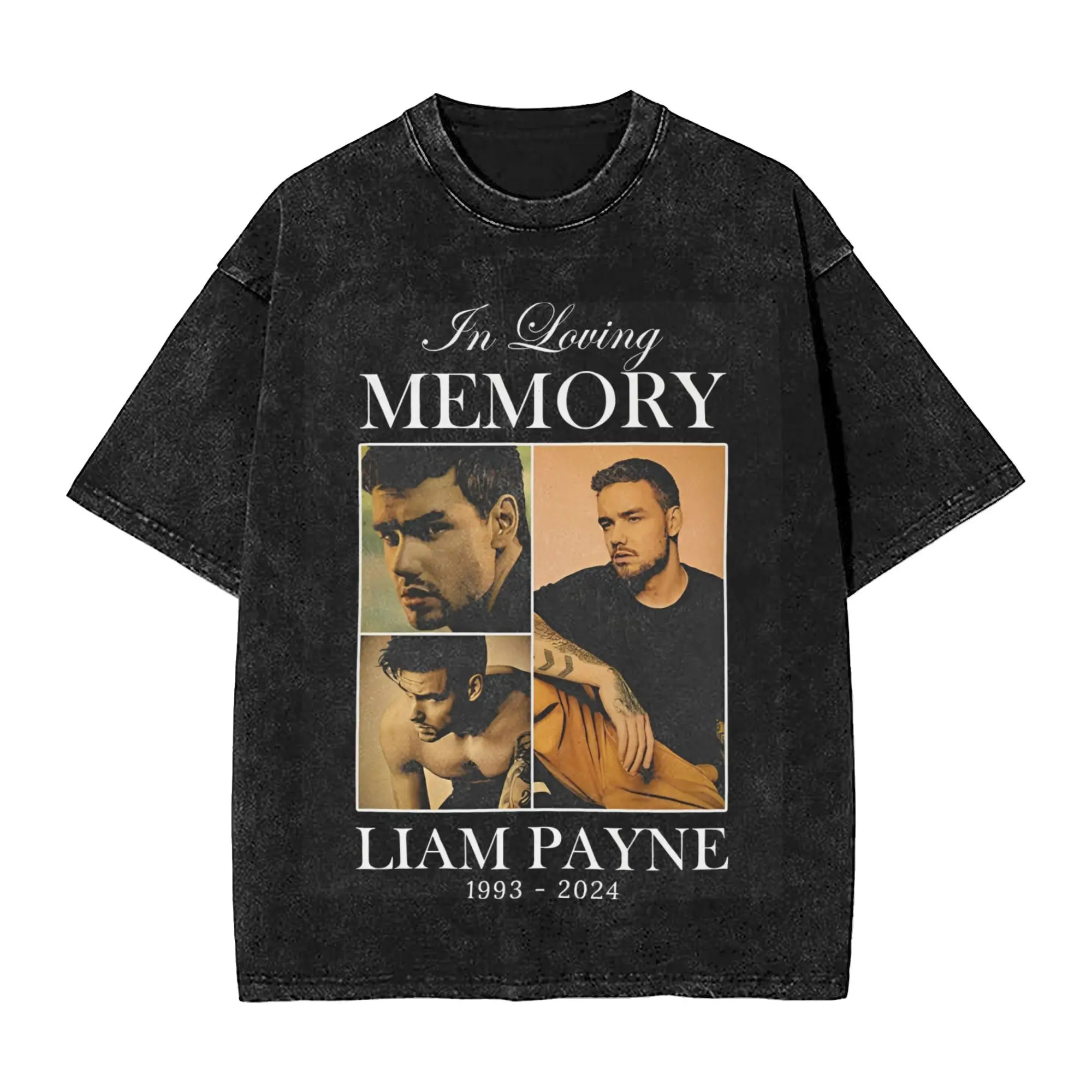 Men Women Liam Payne memory 1993-2024 RIP Shirt Printed Washed Cotton Fashion Outfit Tees