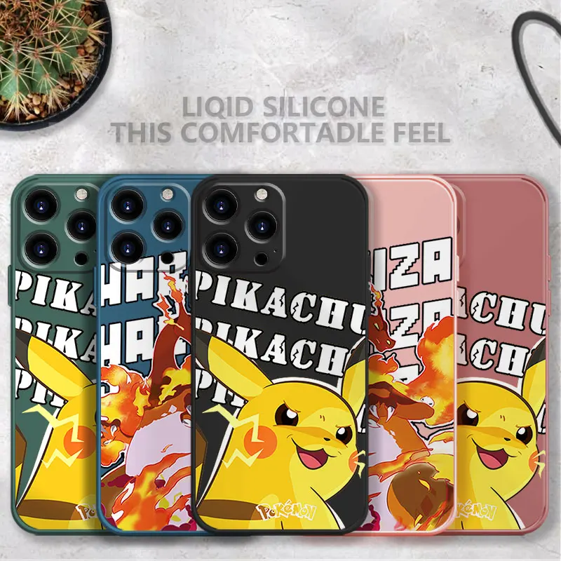 Liquid Candy Phone Case For iPhone 13 12 11 Pro Max Mini X XR XS Max 7 8 6 6s Plus SE Cover Funda Pokemon Pikachu Charmander
Liquid Candy Phone Case For iPhone 13 12 11 Pro Max Mini X XR XS Max 7 8 6 6s Plus SE Cover Funda Pokemon Pikachu Charmander