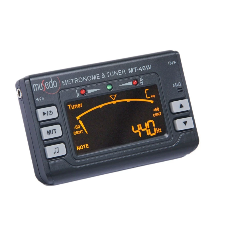 Musedo MT-40W Metro-Tuner Tone Generator Electronic Digital LCD 3 in 1 LCD Clarinet Saxophone Tuner/Metronome
Musedo MT-40W Metro-Tuner Tone Generator Electronic Digital LCD 3 in 1 LCD Clarinet Saxophone Tuner/Metronome