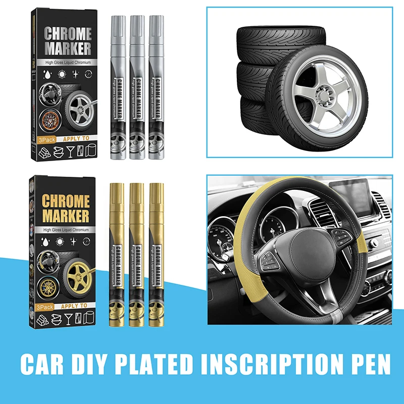 3Pcs Chrome Marker Pen Permanent Marker For Car Bike Motor Tires Tyre Marker Paint Pen Rubber Tyre Marker Metallic Markers
3Pcs Chrome Marker Pen Permanent Marker For Car Bike Motor Tires Tyre Marker Paint Pen Rubber Tyre Marker Metallic Markers