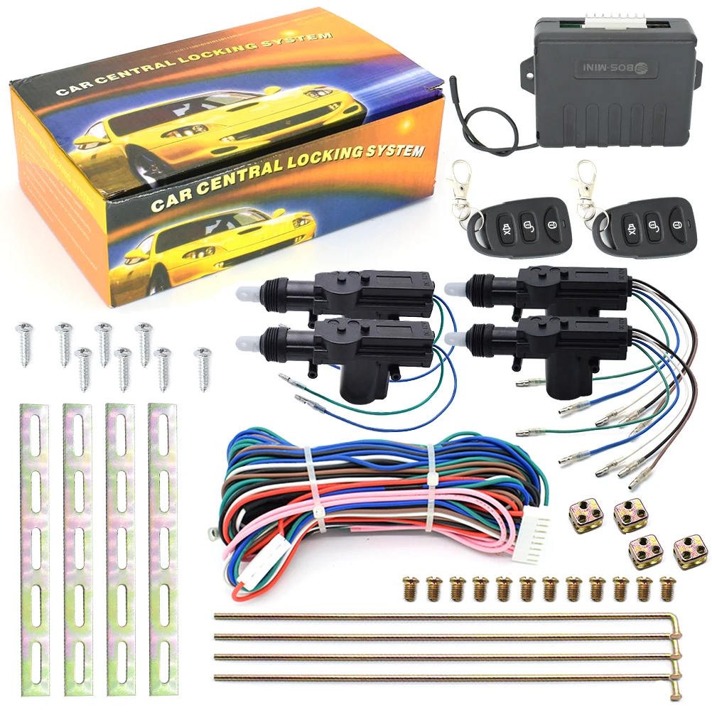 12V Car Universal Remote Central Lock Keyless Entry System 2 Car Door Remote Central Locking Kit + Anti-theft Alarm Tool Set
12V Car Universal Remote Central Lock Keyless Entry System 2 Car Door Remote Central Locking Kit + Anti-theft Alarm Tool Set