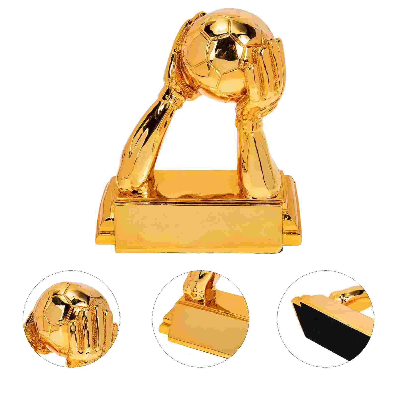 

Football Trophy Home Decor Resin Soccer Decorations Competition Supply Accessory Exquisite Adornment Decorative Child Trophies