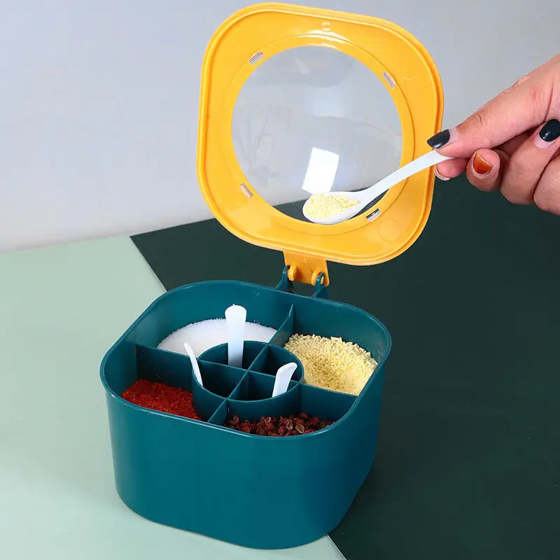 Multifunctional 4In1 Seasoning Jar Salt Box Solid Storage Containers Sugar Spice Legume Case Food Supplies Kitchen Organizer
Multifunctional 4In1 Seasoning Jar Salt Box Solid Storage Containers Sugar Spice Legume Case Food Supplies Kitchen Organizer