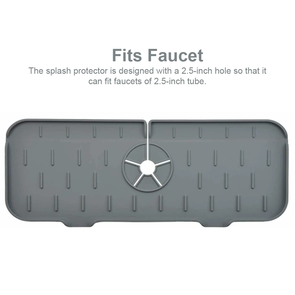 Faucet Silicone Splash Protector Self-draining Odorless Absorbent Mat Indoor Kitchen Sink Bathroom RV Countertop Faucet Pad
Faucet Silicone Splash Protector Self-draining Odorless Absorbent Mat Indoor Kitchen Sink Bathroom RV Countertop Faucet Pad