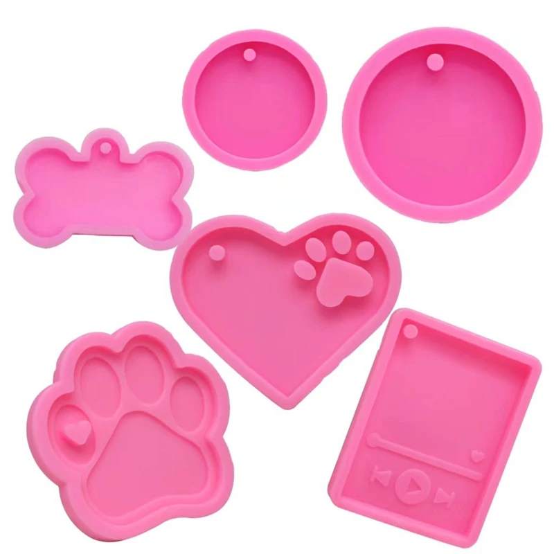 6x Cute Cat Paw Heart Round Shaped Resin Molds for Resin Casting Silicone Mold Handmade Pendant Keychain DIY Jewelry
6x Cute Cat Paw Heart Round Shaped Resin Molds for Resin Casting Silicone Mold Handmade Pendant Keychain DIY Jewelry