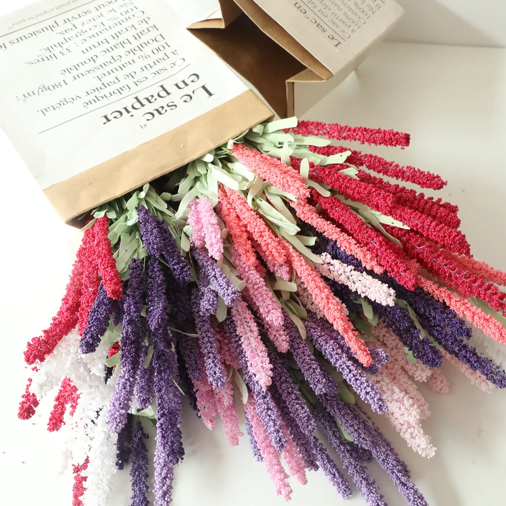 DIY Provence Decoration Real Touch Lavender Flower PE Artificial Flowers Grain Decorative 8 colours Vivid Leaf Fake Flower
DIY Provence Decoration Real Touch Lavender Flower PE Artificial Flowers Grain Decorative 8 colours Vivid Leaf Fake Flower