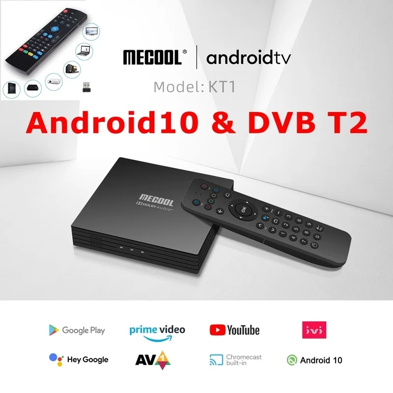 Mecool Kt1 & Dvb T2/t/c Terrestrial 4k Google Certified 2g+16gb Dolby 2t2r Dual Wifi Prime Video Android 10 Set Top Box
Mecool Kt1 & Dvb T2/t/c Terrestrial 4k Google Certified 2g+16gb Dolby 2t2r Dual Wifi Prime Video Android 10 Set Top Box