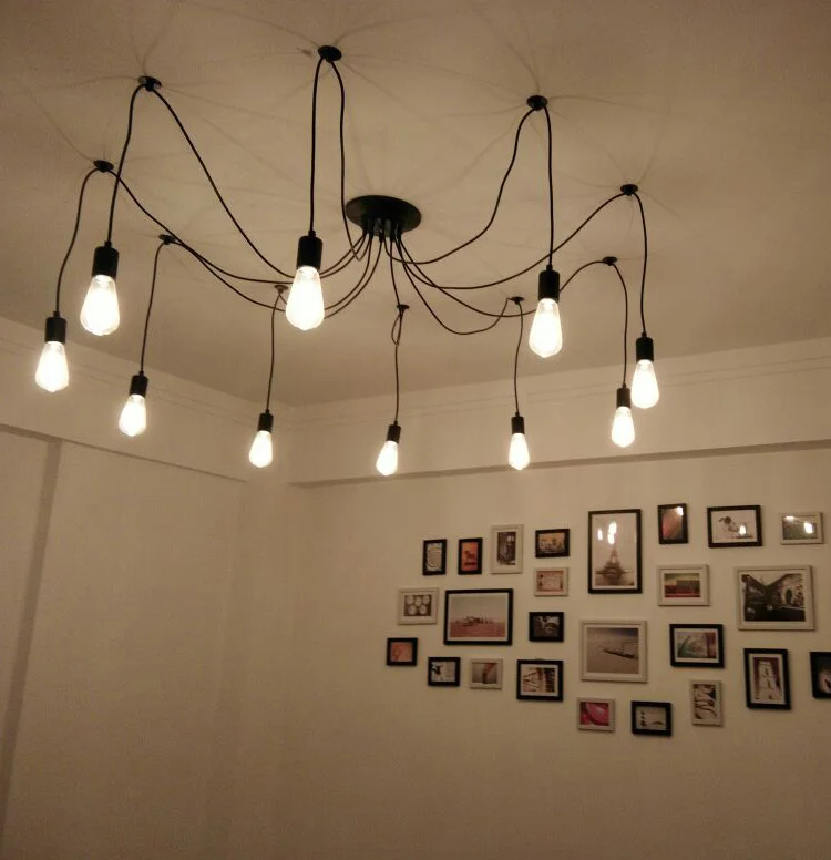 DIY подвесной светильник s Современные Ретро подвесные светильники лампа Эдисона