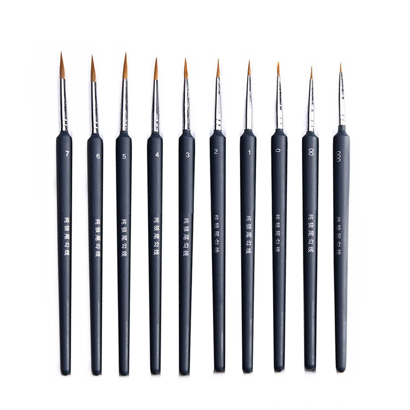 Miniature Paint Brush Set Professional Nylon Brush Acrylic Painting Thin Hook Line Pen Art Supplies Hand Painted Watercolor Pen
Miniature Paint Brush Set Professional Nylon Brush Acrylic Painting Thin Hook Line Pen Art Supplies Hand Painted Watercolor Pen