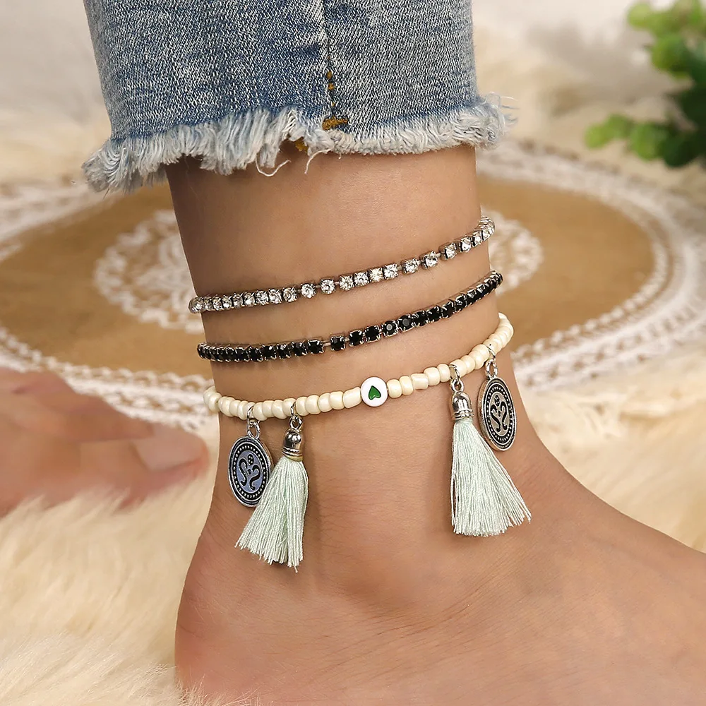 Fashion Handmade Women's Anklet Girl Foot Jewelry Holiday Beach Barefoot Bracelet Anklet Boho Tassel Anklet
Fashion Handmade Women's Anklet Girl Foot Jewelry Holiday Beach Barefoot Bracelet Anklet Boho Tassel Anklet