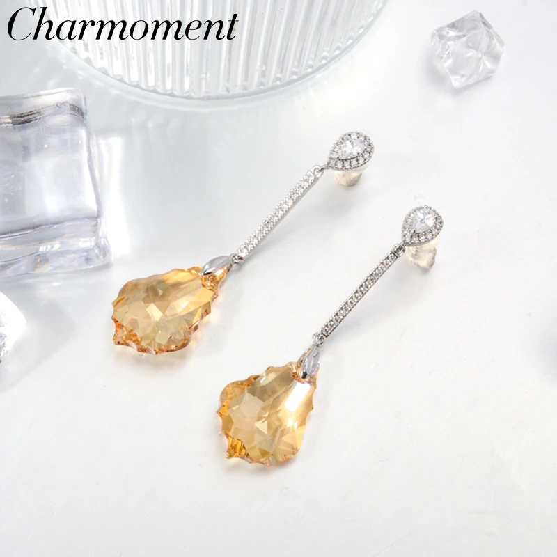 Charmoment Jewelry Champagne Ocean Blue Crystal Jewelry Stone Waterdrop Heart Geometry Earrings Temperament Women Girl Ear Studs
Charmoment Jewelry Champagne Ocean Blue Crystal Jewelry Stone Waterdrop Heart Geometry Earrings Temperament Women Girl Ear Studs