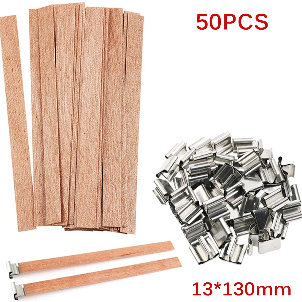 50pcs Wood Candle Wicks Wooden Mokeless Candles Core Set For DIY Craft Candle Making Supplies Friendly Handmade Wax Wick
50pcs Wood Candle Wicks Wooden Mokeless Candles Core Set For DIY Craft Candle Making Supplies Friendly Handmade Wax Wick