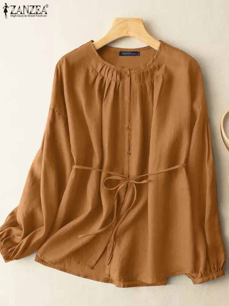ZANZEA Vintage Shirt Women Long Sleeve Buttons Down Blouse Casual Solid Work Blusas Loose Party Holiday Tops Chemise Oversize
ZANZEA Vintage Shirt Women Long Sleeve Buttons Down Blouse Casual Solid Work Blusas Loose Party Holiday Tops Chemise Oversize