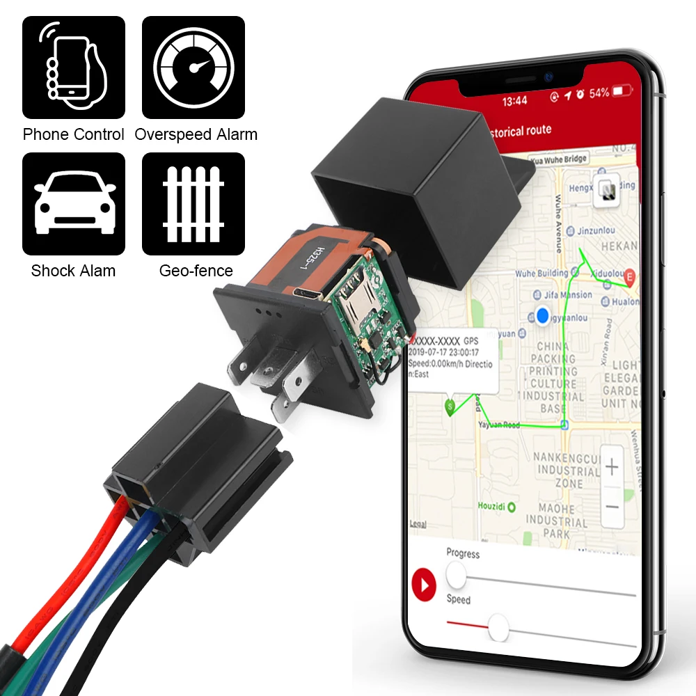 

GSM GPS tracker for Car Truck Motorcycle with Free Online Tracking APP Realtime GPS Locator Car Relay Cut Off Fuel