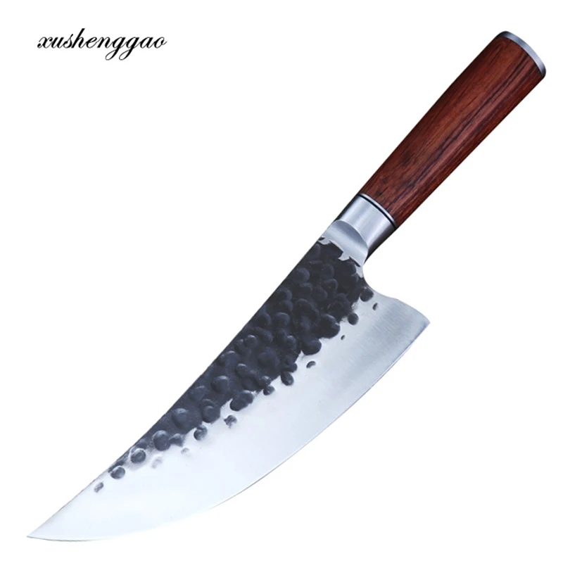 Longquan Kitchen Knife Handmade Forged 7.3 Inch Sharp Hunting Boning Cleaver Butcher Hot Knife Cutter For Cutting Vegetable Meat
Longquan Kitchen Knife Handmade Forged 7.3 Inch Sharp Hunting Boning Cleaver Butcher Hot Knife Cutter For Cutting Vegetable Meat
