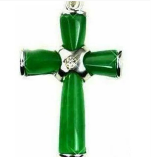 

Details about Charming! Natural 25x35mm Green Jade Cross Pendant Necklace AAA Grade