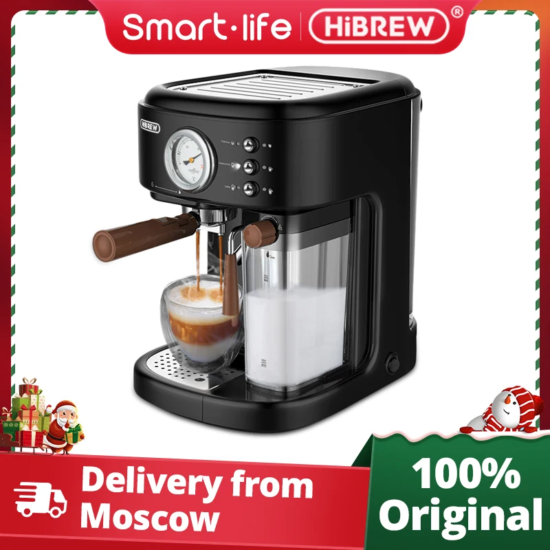 HiBREW H8A Fully Automatic Espresso Cappuccino Latte 19Bar 3 in 1 Coffee Machine Automatic hot milk froth ESE pod&Ground Coffee
HiBREW H8A Fully Automatic Espresso Cappuccino Latte 19Bar 3 in 1 Coffee Machine Automatic hot milk froth ESE pod&Ground Coffee
