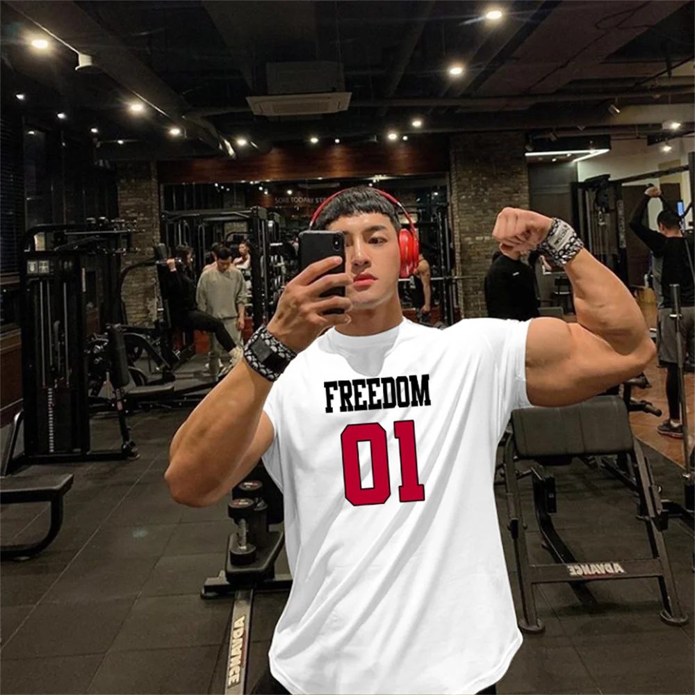 Men's Short Sleeve T Shirt Gym Summer Sportswear T-shirts For Men Fitness Tight-fitting Print Tops Oversize Jogging Tees Clothes 
Men's Short Sleeve T Shirt Gym Summer Sportswear T-shirts For Men Fitness Tight-fitting Print Tops Oversize Jogging Tees Clothes