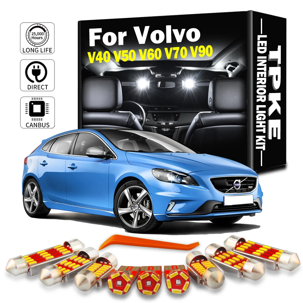 TPKE LED Interior Map Dome Light Kit For Volvo V40 V50 V60 V70 V90 I II III MK 1 2 3 1995-2019 Vehicle Indoor Led Lamps Canbus
TPKE LED Interior Map Dome Light Kit For Volvo V40 V50 V60 V70 V90 I II III MK 1 2 3 1995-2019 Vehicle Indoor Led Lamps Canbus