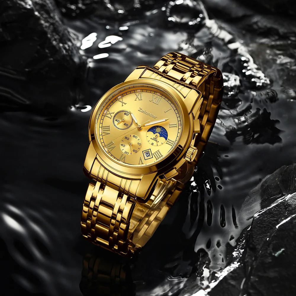 Mens Watches Top Brand Luxury Mens multifunctional watch men's waterproof calendar quartz watch steel band fashion watch men
Mens Watches Top Brand Luxury Mens multifunctional watch men's waterproof calendar quartz watch steel band fashion watch men