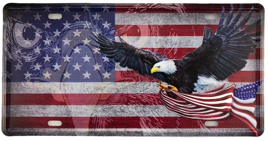 Новый Винтажный номерной знак в стиле ретро, американский флаг с логотипом-белоголовый Орел, жестяной знак для домашнего декора стен, 6x12 дюй...
Новый Винтажный номерной знак в стиле ретро, американский флаг с логотипом-белоголовый Орел, жестяной знак для домашнего декора стен, 6x12 дюй...
