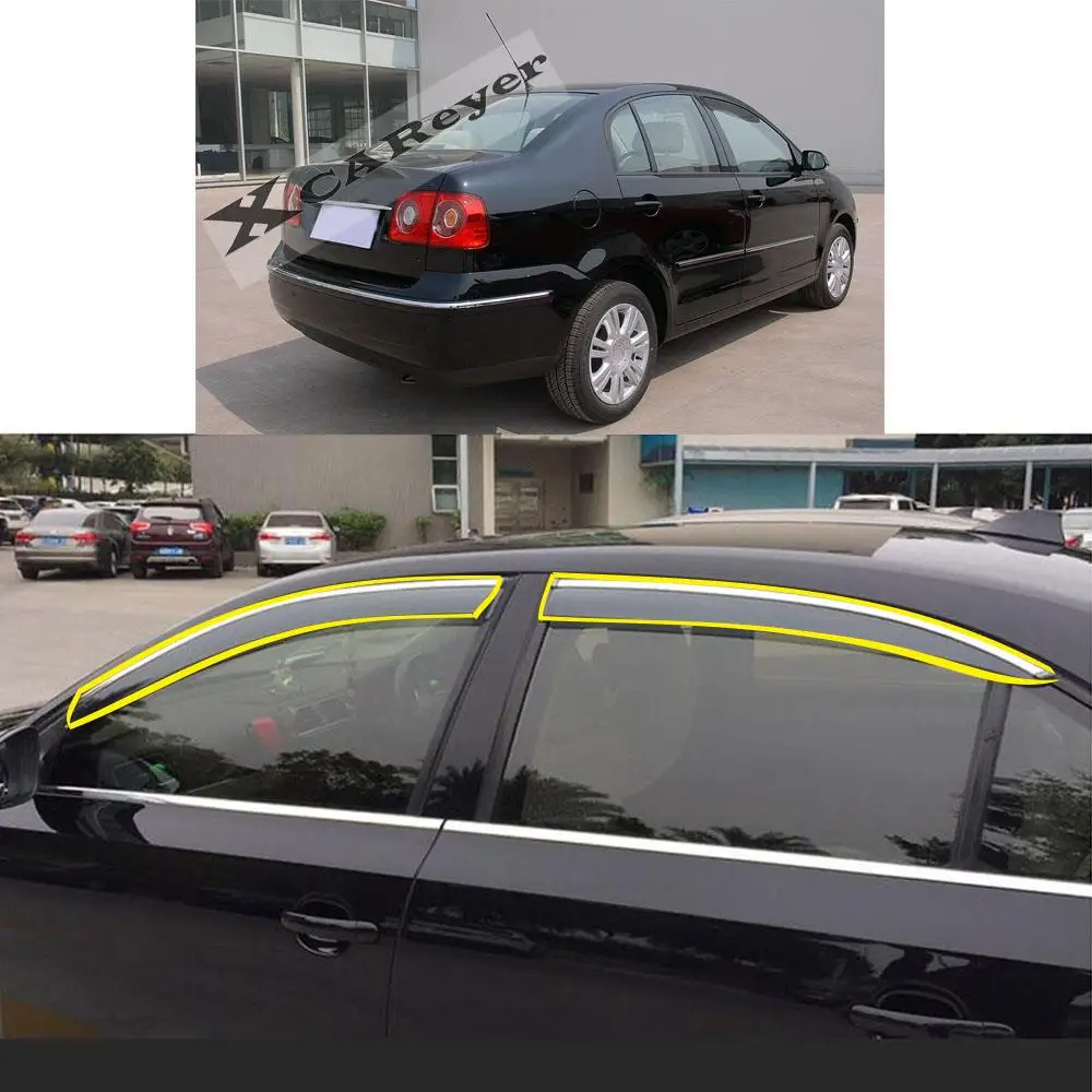 Car Sticker Plastic Window Glass Wind Visor Rain/Sun Guard Vent Protector For VW Volkswagen Polo Sedan 2005-2011
Car Sticker Plastic Window Glass Wind Visor Rain/Sun Guard Vent Protector For VW Volkswagen Polo Sedan 2005-2011