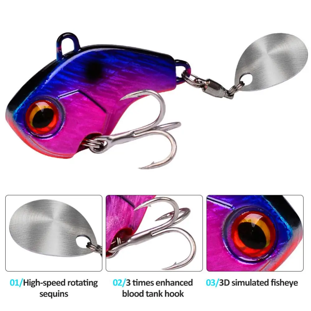 1pc Rotating Metal Spinner Fishing Lures 10g 15g 28g Sequins Artificial Hard Baits Crap Bass Pike Treble Hook Tackle 2023 New
1pc Rotating Metal Spinner Fishing Lures 10g 15g 28g Sequins Artificial Hard Baits Crap Bass Pike Treble Hook Tackle 2023 New