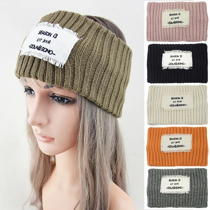 Letter Knitted Headbands Autumn Winter Warm Headwear Pure Color Women Wide Turban Headwrap Elastic Hair Band Ear Warmer DIY
Letter Knitted Headbands Autumn Winter Warm Headwear Pure Color Women Wide Turban Headwrap Elastic Hair Band Ear Warmer DIY