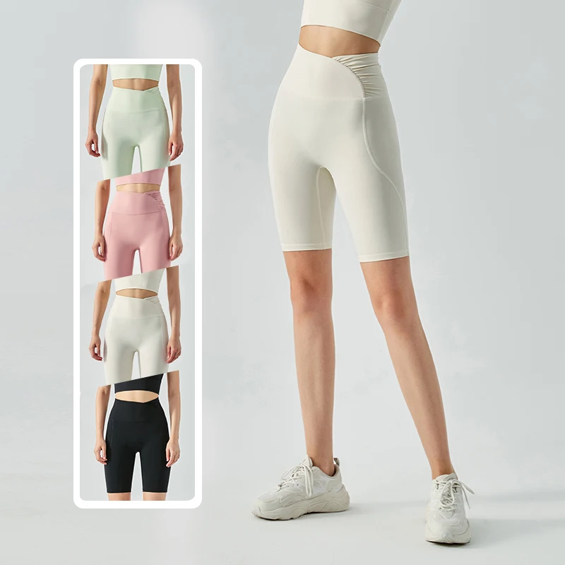 Шорты женские с рюшами и завышенной талией, мягкие байкерские Короткие штаны из АБС-пластика для занятий йогой, без переднего шва, для трени... 
Шорты женские с рюшами и завышенной талией, мягкие байкерские Короткие штаны из АБС-пластика для занятий йогой, без переднего шва, для трени...