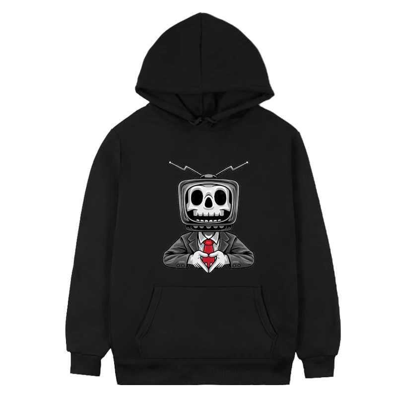 Skull Tv Man Couple Cute Tops Sweatshirts Unique Long Sleeve Top Cool Portrait Letters Creative Pair Unisex Gift Hip-hop Style
Skull Tv Man Couple Cute Tops Sweatshirts Unique Long Sleeve Top Cool Portrait Letters Creative Pair Unisex Gift Hip-hop Style