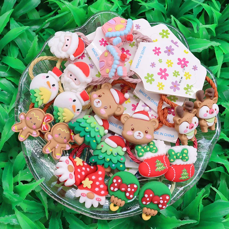 2Pcs Christmas Gingerbread Man Elk Sock Elastic Hair Bands Ponytail Holder Scrunchie Headwear Hair Accessories for Kids Gift
2Pcs Christmas Gingerbread Man Elk Sock Elastic Hair Bands Ponytail Holder Scrunchie Headwear Hair Accessories for Kids Gift