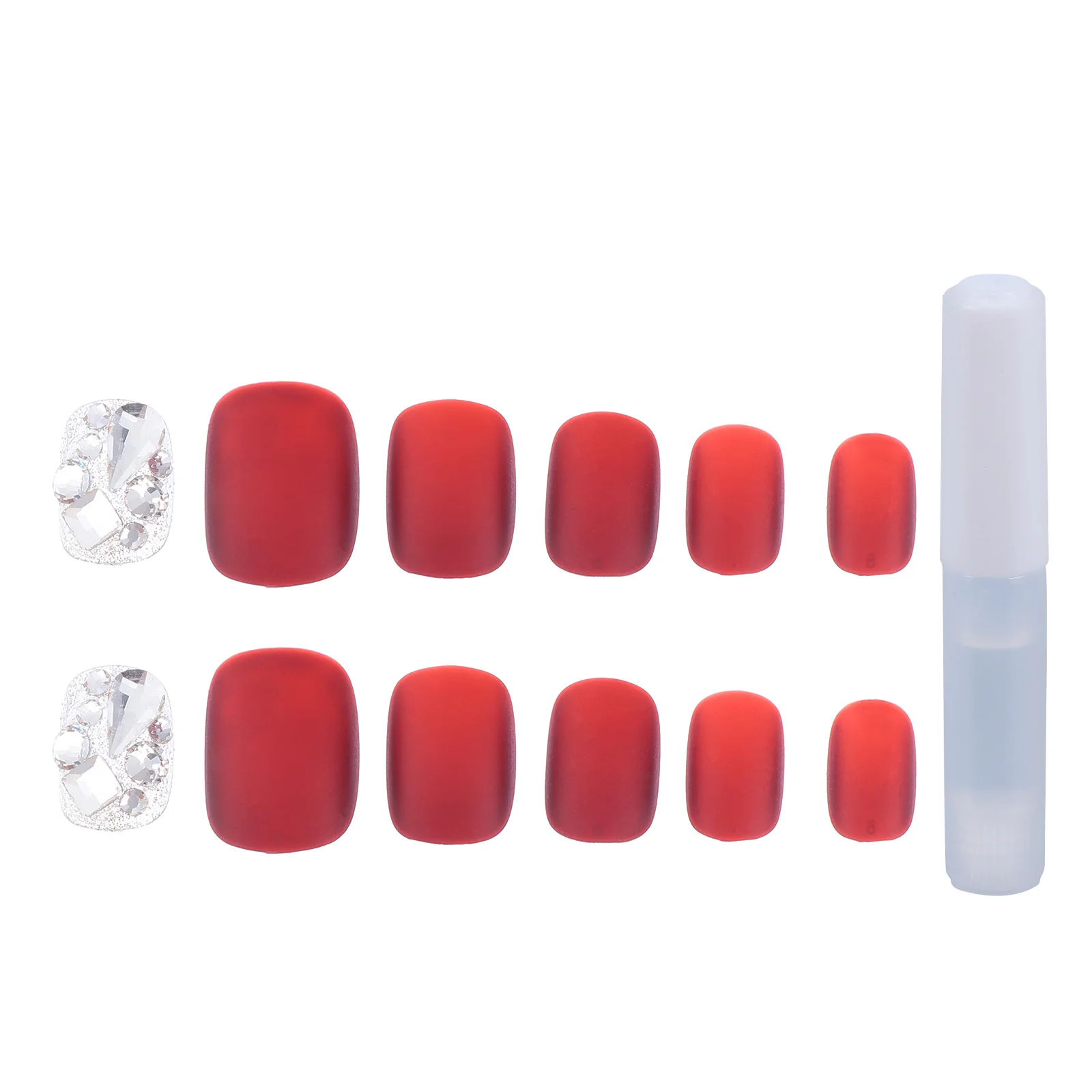 24 Pcs Diamond Studded False Nails Uñas Postizas Decoradas Nail Nail Tip Natural Fake Nails Abs Artificial Nail Press on nails
24 Pcs Diamond Studded False Nails Uñas Postizas Decoradas Nail Nail Tip Natural Fake Nails Abs Artificial Nail Press on nails