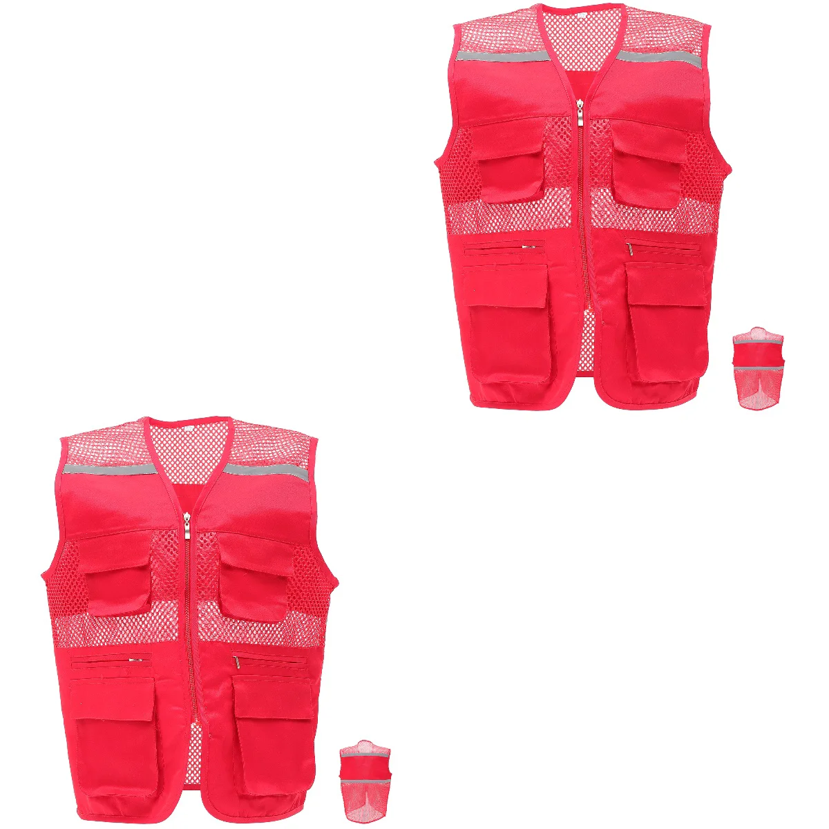 2pcs Reflective Vest Volunteer Vest Bright Color Vest with Pockets Practical Vest
2pcs Reflective Vest Volunteer Vest Bright Color Vest with Pockets Practical Vest