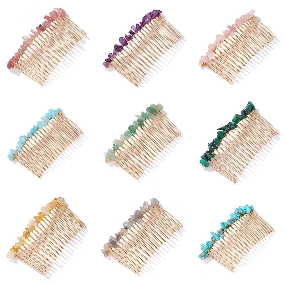 Women Crystal Hair Combs Hair Accessories Natural Quartzs Stone Hair Clips Healing Reiki Hairpin Wedding Bridal Headwear Jewelry
Women Crystal Hair Combs Hair Accessories Natural Quartzs Stone Hair Clips Healing Reiki Hairpin Wedding Bridal Headwear Jewelry