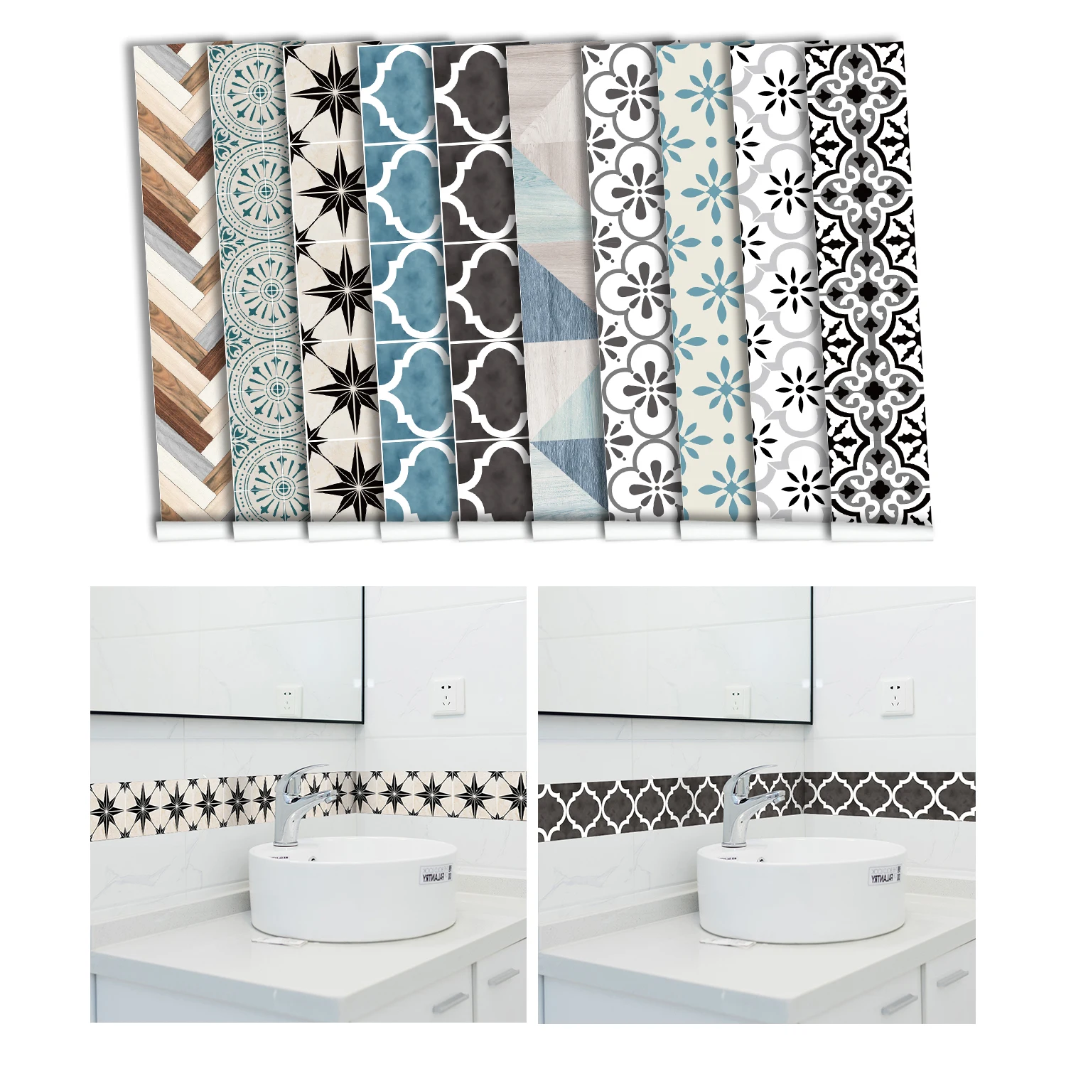 Наклейки на стену с черным узором, водостойкие наклейки для плитки, наклейки на стену, декоративные маслостойкие, для кухни и ванной
Наклейки на стену с черным узором, водостойкие наклейки для плитки, наклейки на стену, декоративные маслостойкие, для кухни и ванной