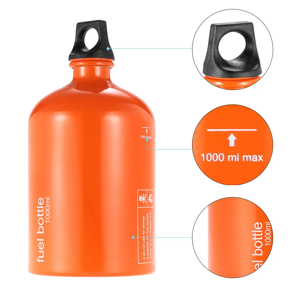 1000ml Gasoline Fuel Bottle Petrol Kerosene Alcohol Liquid Gas Tank Fuel Storage Bottle For Outdoor Camping Multi Fuel Oil Stove
1000ml Gasoline Fuel Bottle Petrol Kerosene Alcohol Liquid Gas Tank Fuel Storage Bottle For Outdoor Camping Multi Fuel Oil Stove