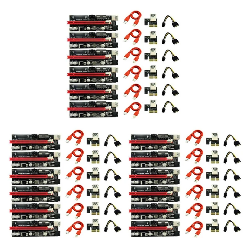 18Pcs VER009 USB 3.0 PCI-E Riser VER 009S Express 1X To 16X Extender Riser Adapter Card SATA 15Pin To 6 Pin Power Cable
18Pcs VER009 USB 3.0 PCI-E Riser VER 009S Express 1X To 16X Extender Riser Adapter Card SATA 15Pin To 6 Pin Power Cable