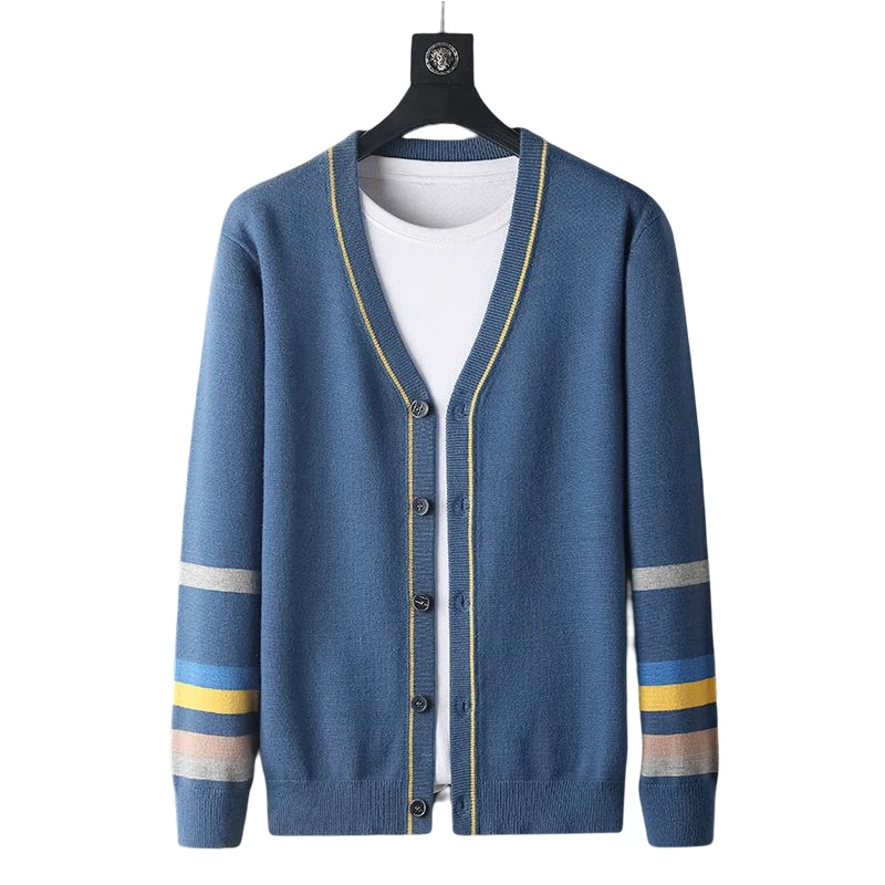 High Quality Men's Korean Casual Business Fashion Trend Elegant Simple Slim Knit Sweater Cardigan Professional Wear Sweater
High Quality Men's Korean Casual Business Fashion Trend Elegant Simple Slim Knit Sweater Cardigan Professional Wear Sweater