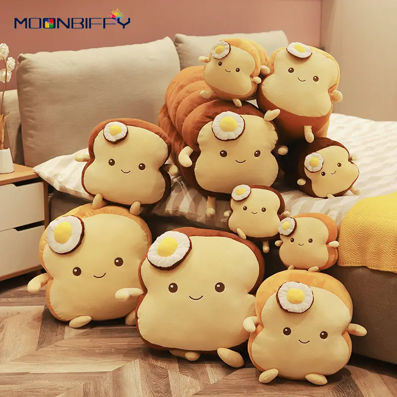 New Fried Egg Plush Bread Soft Stuffed Food Pillow Long Toast Bolster for Sleeping Smile Face Brown Children Gift Kawaii Snuggly
New Fried Egg Plush Bread Soft Stuffed Food Pillow Long Toast Bolster for Sleeping Smile Face Brown Children Gift Kawaii Snuggly