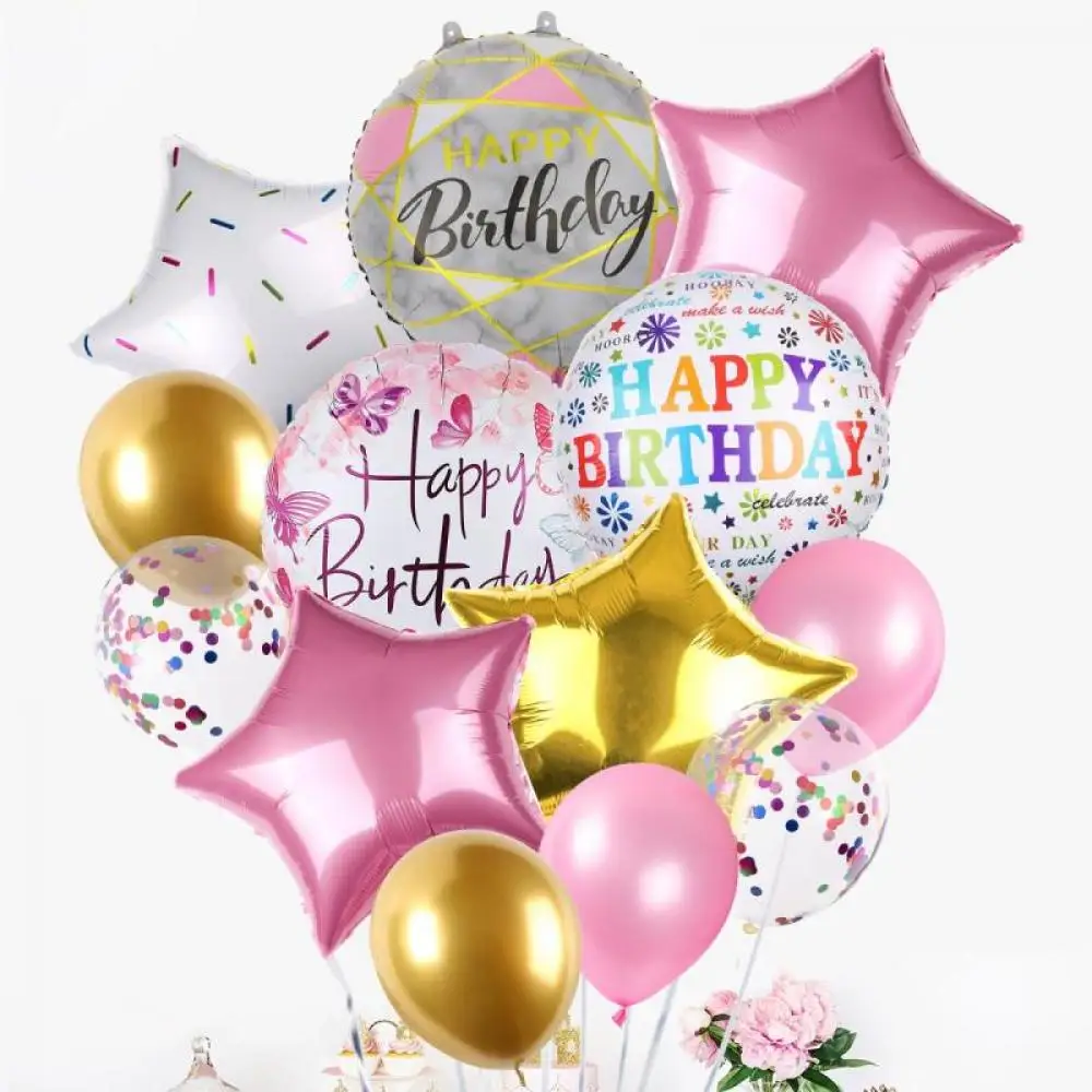 13pcs Birthday Party Decoration Kit 18 inch Five Point Star Aluminum Film Balloon Birthday Party Scene Balloon Decoration
13pcs Birthday Party Decoration Kit 18 inch Five Point Star Aluminum Film Balloon Birthday Party Scene Balloon Decoration